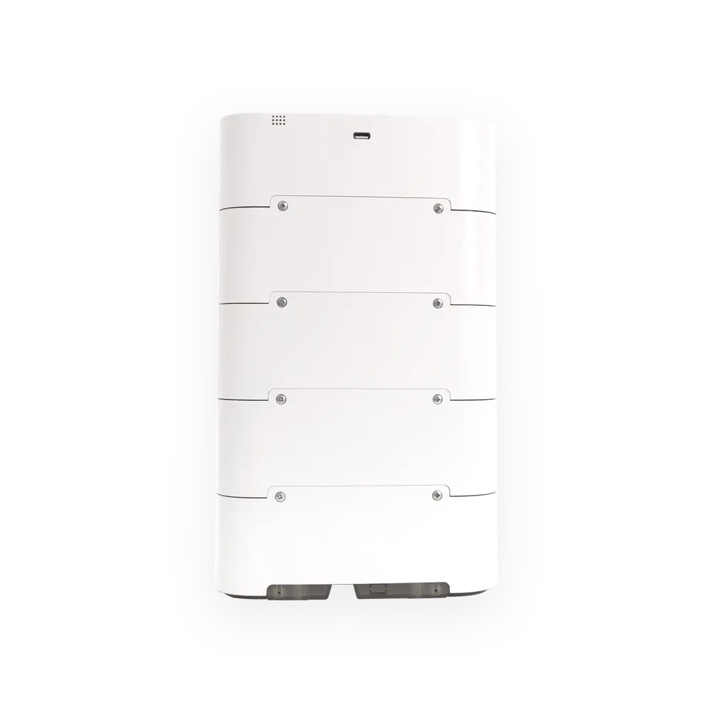 white 16 slots square power bank station back view