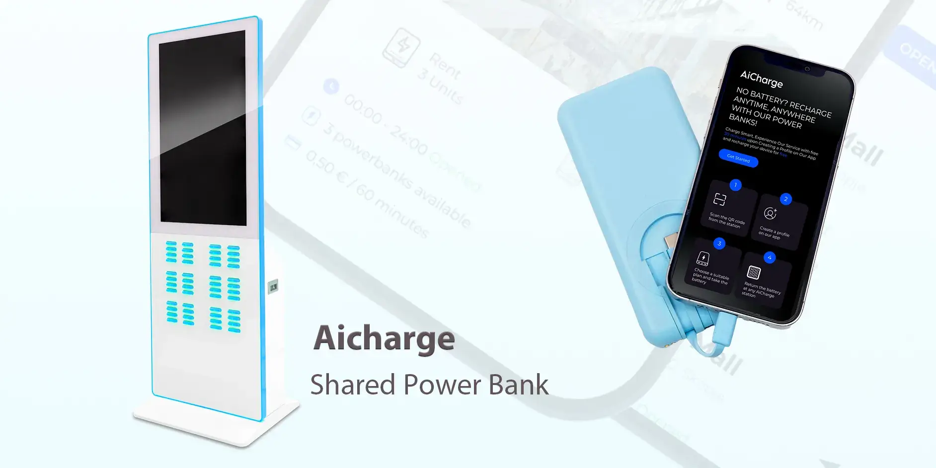 Aicharge shared power bank brand