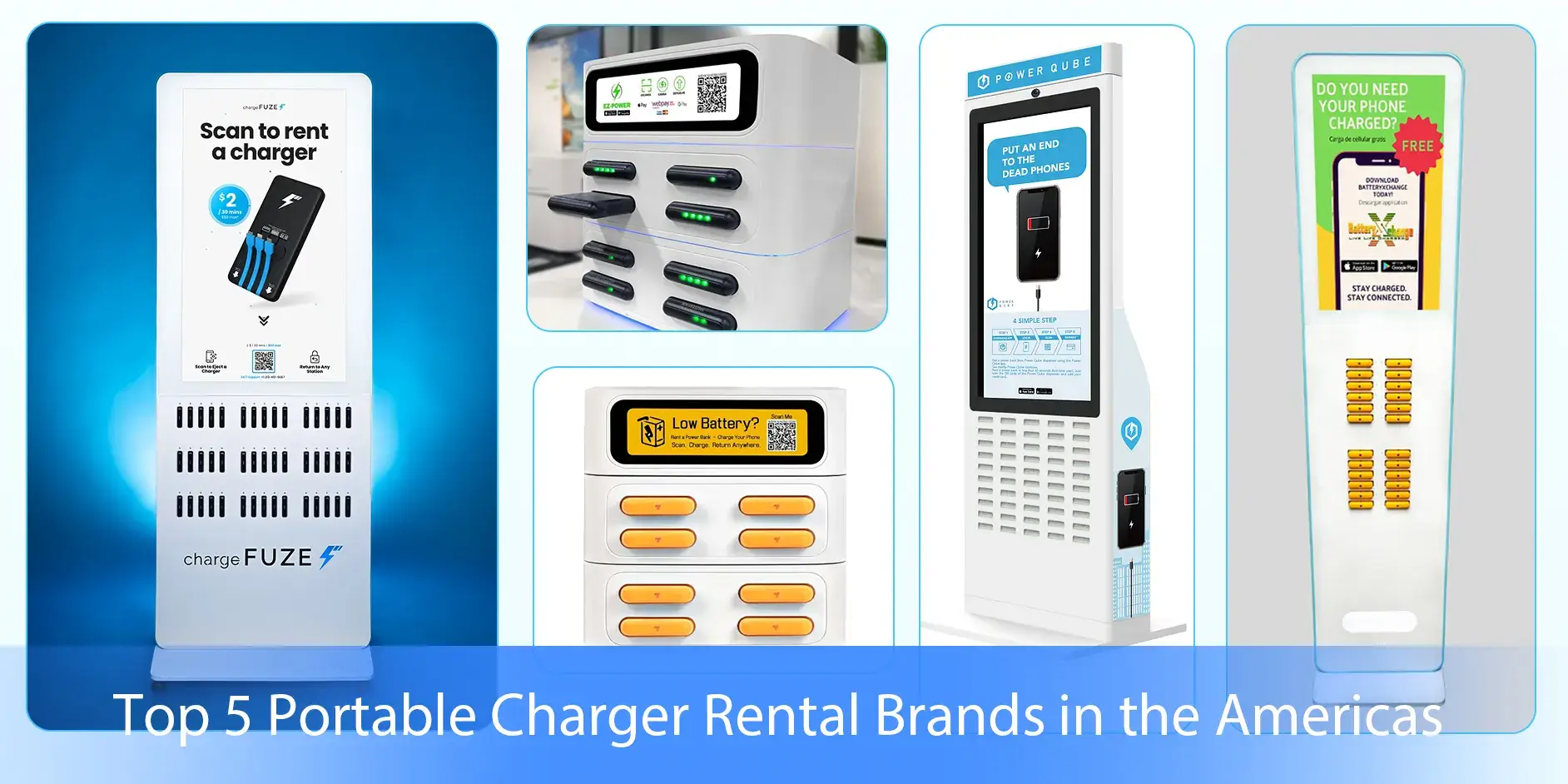 top 5 portable charger rental brands in the Americas