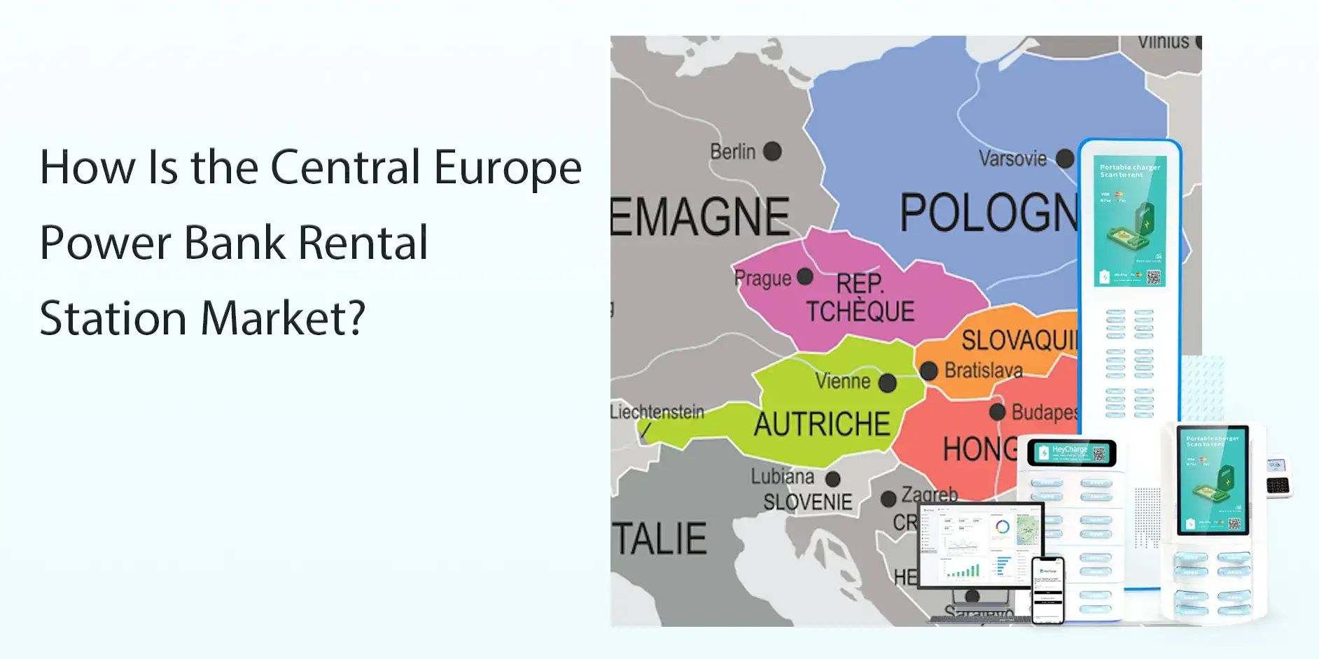 How is the central Europe power bank rental station market?