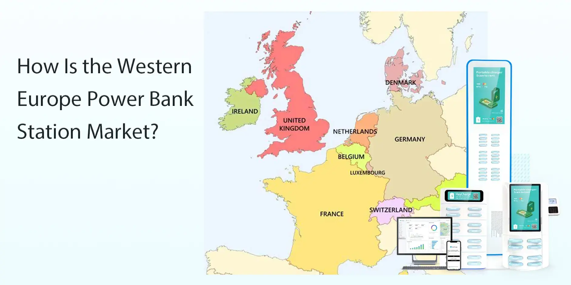 How is the western Europe power bank station market?