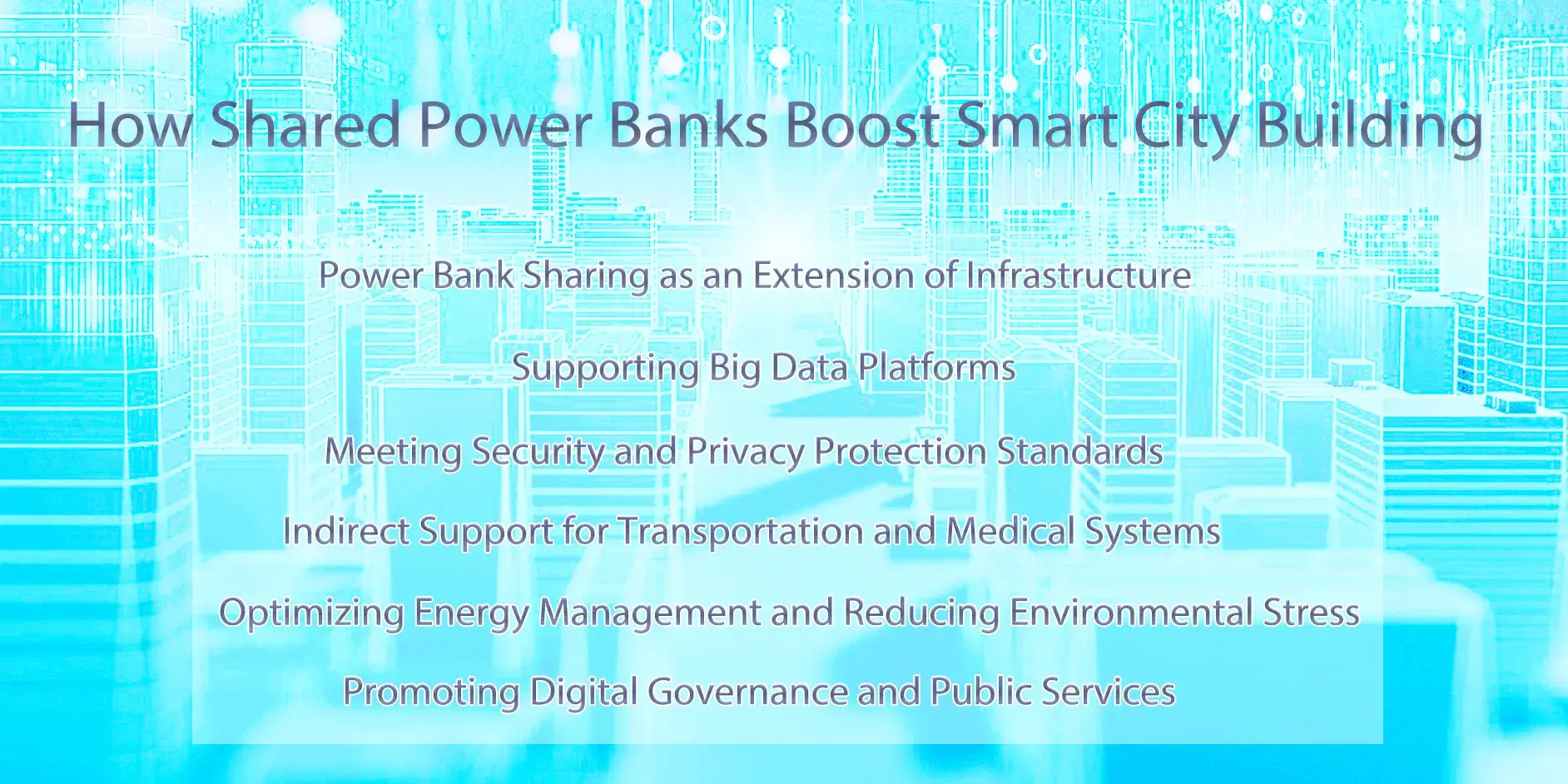 how shared power banks boost smart city building