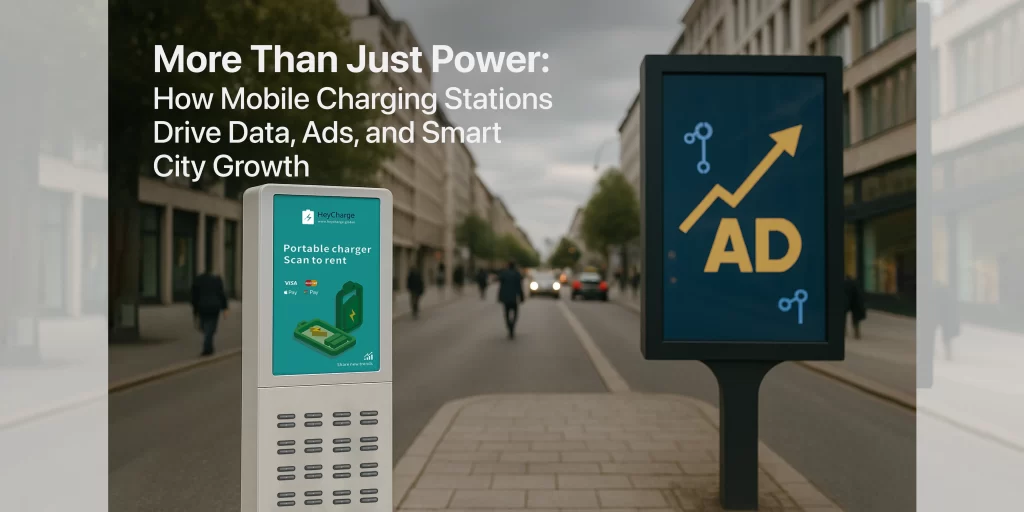 mobile charging station drives data, ads, and smart city growth