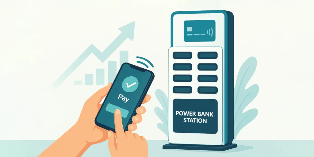 mobile payments for shared power banks