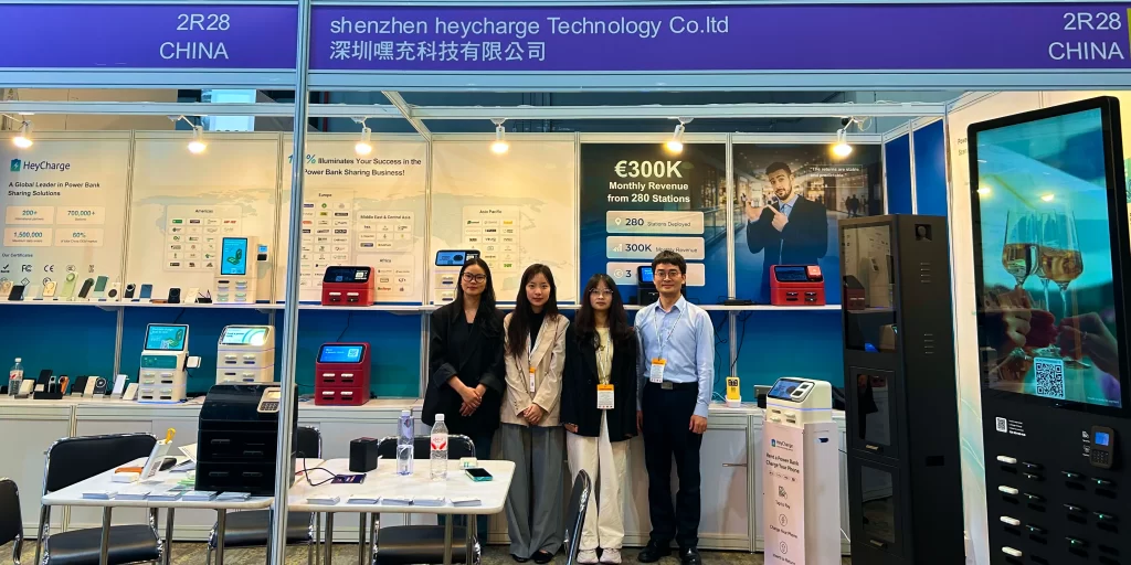 HeyCharge booth at Global Sources Mobile Electronics 2026 in Hong Kong